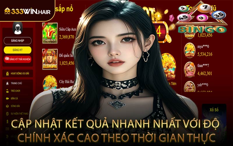 Cập nhật kết quả nhanh nhất với độ chính xác cao theo thời gian thực