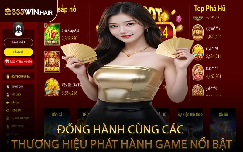 Đồng hành cùng các thương hiệu phát hành game nổi bật